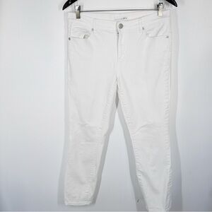 Loft White Modern Skinny Crop Jeans Size 29/8